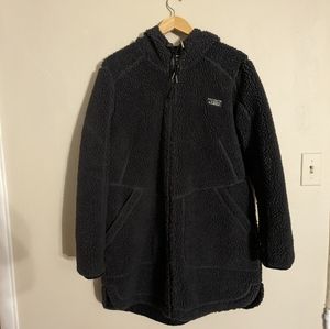 Grey LL Bean Sherpa Jacket